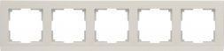 Рамка на 5 постов (слоновая кость) W0051803 Werkel