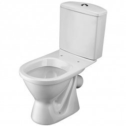 Унитаз компакт Santek Алькор эконом косой выпуск, 2-х реж. арм. с сид.полипропилен 302196